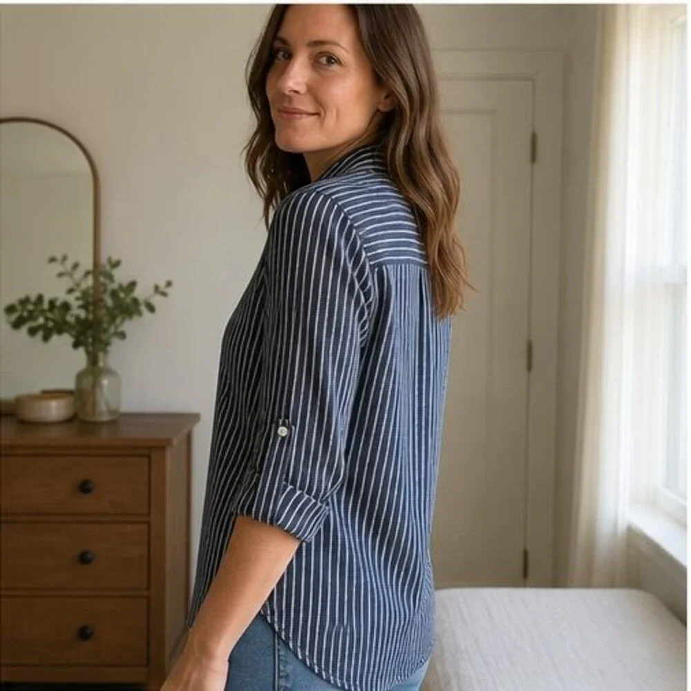 Teal Pleated Blouse